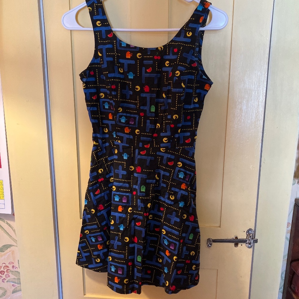 Retrolicious Pac-Man dress xs cotton pockets